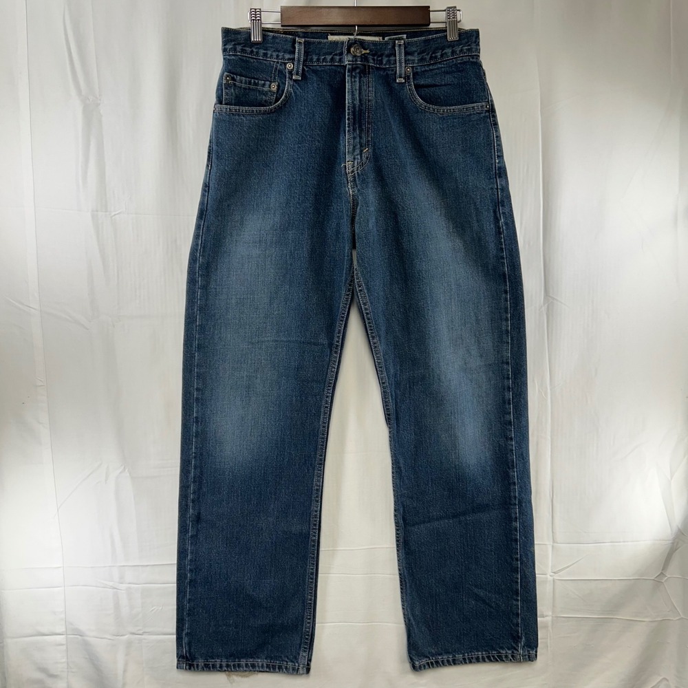 Levi's 569 Loose Straight Jeans Mens 30x32 Blue Medium Wash Denim Y2K
